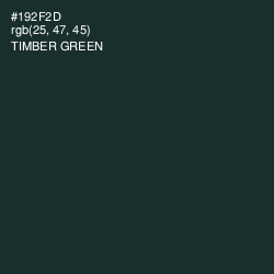 #192F2D - Timber Green Color Image